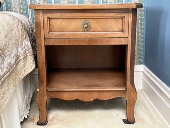 A Vintage Oak Veneer Nightstand From The Trianon Line By Kent-Coffey