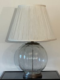 Round Glass Table Lamp