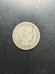 1916-D Barber Silver Quarter