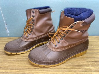 Pair Of Size 13 Kamik Canada Removable Wool Liner, Steel Shank L. L. Bean Style Lace Up Boots. Pre-owned.