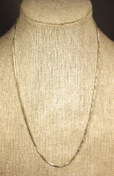 Sterling Silver Box Chain Necklace 16' Long