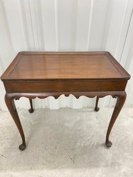 Kittinger Williamsburg Restoration CW Tea Table W/Two Pull Out Shelves 29x18x27 Pattern CW8 Serial 177