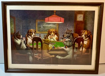 Coolidge Print Of Dogs Playing Poker