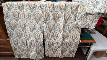 Set Of 4 Mid-century Drape Panels