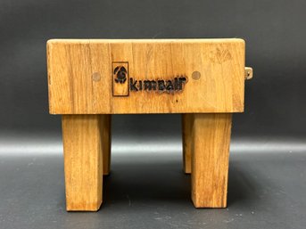 A Mini-Cheese Butcher Block By Kimball