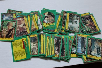 Misc Lot Of Topps Raiders Of The Lost Ark Indiana Jones Movie Trading Cards