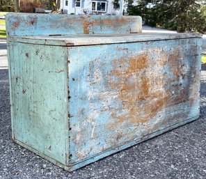 A Rustic Antique Pine Hall Chest