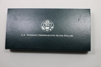 1994 U.S. Veterans Commemorative Proof Silver Dollars Set Of 3 Coins