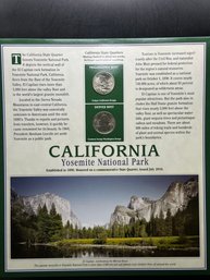 California Yosemite National Park State Quarters