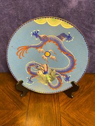 Vintage Chinese Dragon Cloisonne Dish