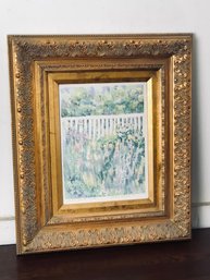 Summer Garden Pencil Signed Print - Michele Kennedy, Cape Cod