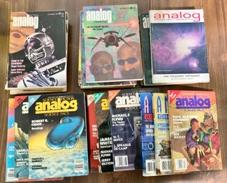 23 Vintage Analog Science Fiction Magazines ~ 1960s, 1970s, 1980s & 1990s ~