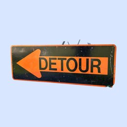 Detour Street Retro Vintage Rustic Highway Garage Shop Wall Decor Metal Sign