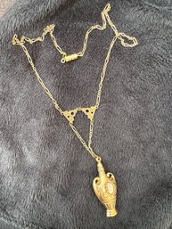 Beautiful Unique Antique Ewer & Cameo Necklace