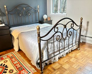 Rustic Full Size Metal Bed Frame