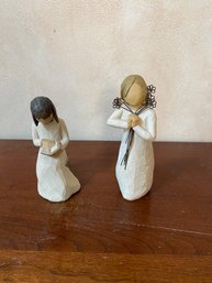 Hand Carved Wooden Women Figures