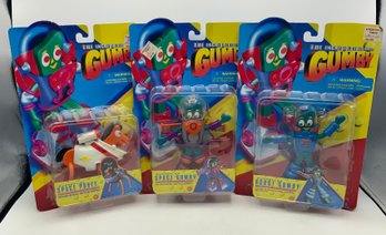 3 NEW Gumby & Pokey Toys ~ The Incredible Adventures Of Gumby ~