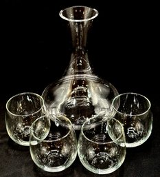 New Old Stock Stemless Decanter Set