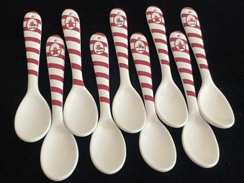 Set Of Williams-Sonoma Gingerbread Chef Earthenware Spoons