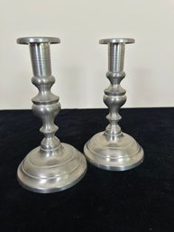 Pewter Candlestick Holders