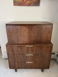 Mid Century John Stuart Walnut Highboy Dresser