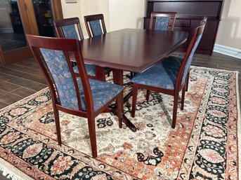 Mid Century Danish Style Extending Dining Table And Chairs