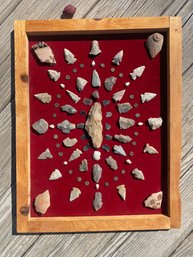 Collection Of Native American Arrowheads