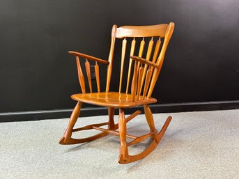 A Vintage Low-Slung Rocking Chair