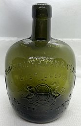 Rare Antique JAMES BUCHANAN & Co. Olive Whiskey Bottle- By Appointment To His Majesty The King