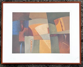 An Abstract Lithograph, 'Patience,' Signed Indistinctly