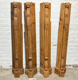 Architectural Salvage - Carved Pine Mantle Sides