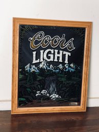 Coors Light Mirrored Advertisement