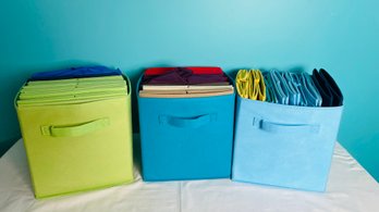 Folding Fabric Storage Bins