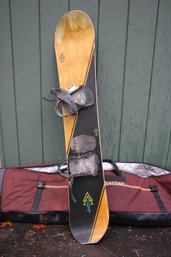 Wood Core Sintered Base Burton Asym Air Snowboard Regular - Made In Austria With Bag