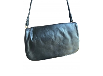 Majid Black Leather Handbag