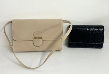 Jay Herbert Tan Purse And Whiting & Davis Clutch