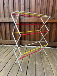 Mid Century Foldable Laundry Clothes Drying Rack