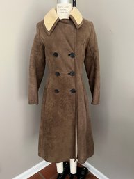 Women's Lambskin Shearling Long Coat - Made In Scotland - Estimated Size 4-6