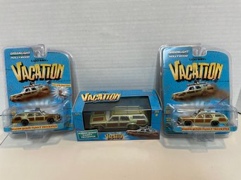 Greenlight Hollywood  NATIONAL LAMPOON'S Lot Of 3 Die Cast Cars. (#156)