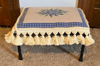 Needlework Footstool Metal Base