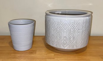 Pair Of Ceramic Flower Pots Including Martha Stewart