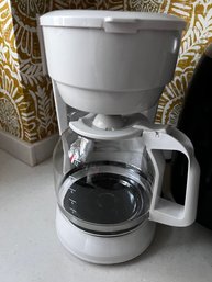 12-cup Electric Drip Coffee Maker - White