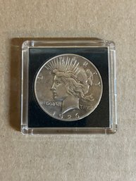 Beautiful 1926-S Peace Silver Dollar In Plastic Case