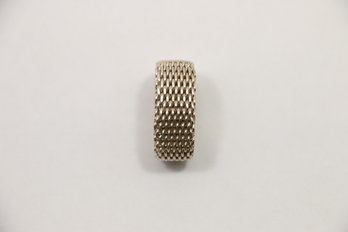 Sterling Silver Mesh Ring Size 8.25