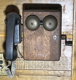 Western Electric Dog Leg Crank Wood Phone