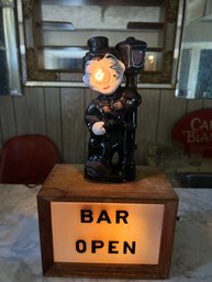 Vintage Hobo 'Bar Open' Light