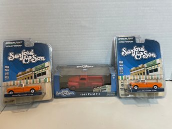 Greenlight Hollywood  STANFRORD & SON Lot Of 3 Die Cast Cars. (#157)