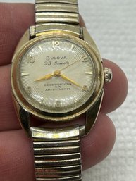 Vintage 1955 Men's BULOVA Self-winding Gold Filled Men's Watch- 23 Jewel Movement With Sunburst Dial
