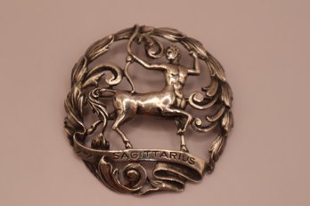 Sterling By Peruzzi Sagittarius Pin Pendant