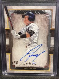 2018 Topps Five Star Clint Frazier Autographed Rookie Card - M